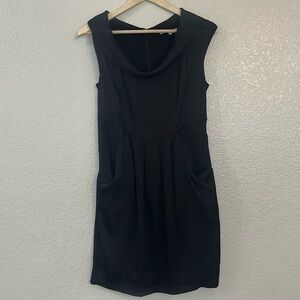 Collective Concepts Black Cowl Neck Mini Dress